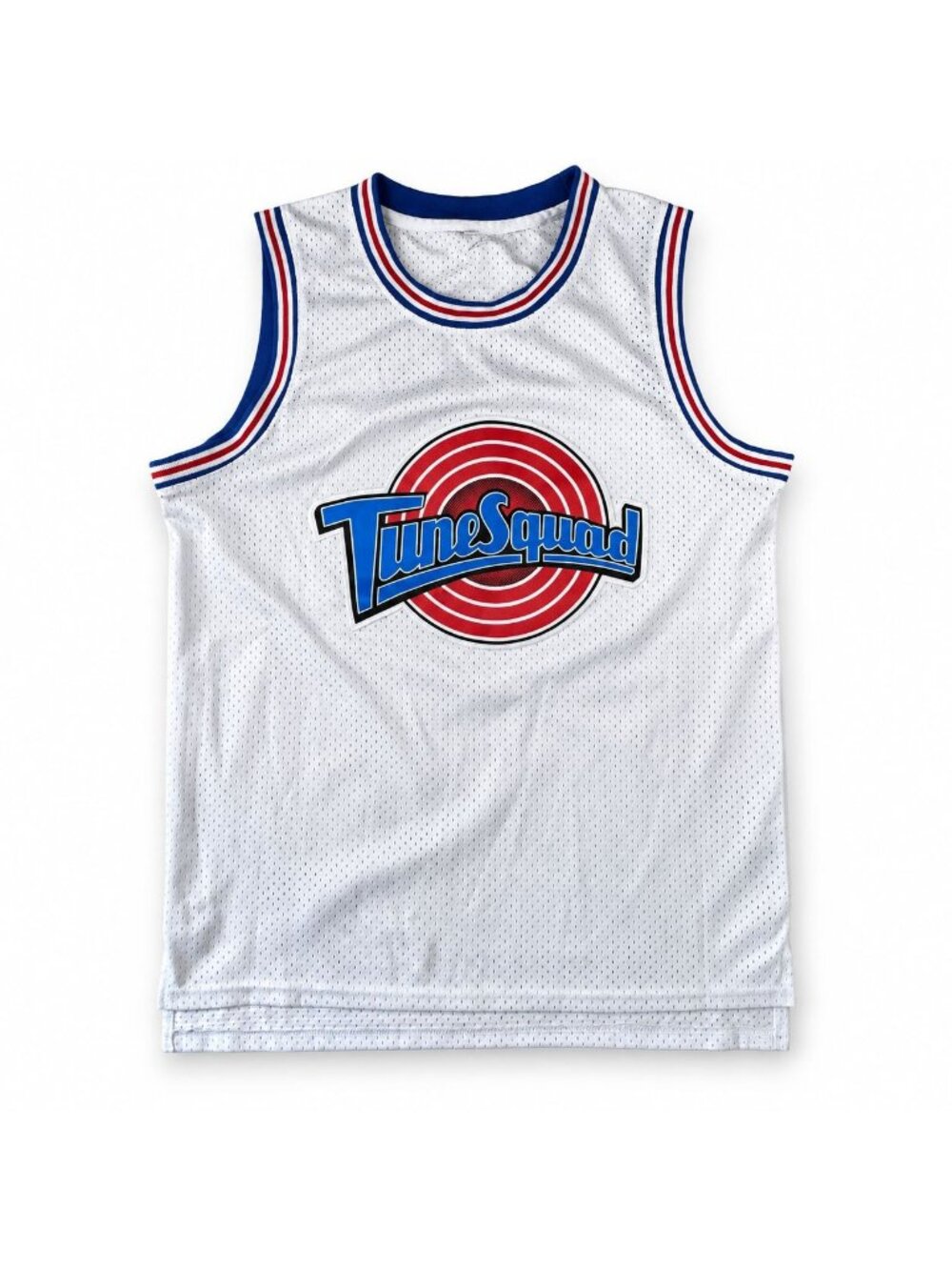 HK49 - Space Jam Tune Squad Bugs Bunny #1 Jersey Men’s L White Mesh Looney Tunes